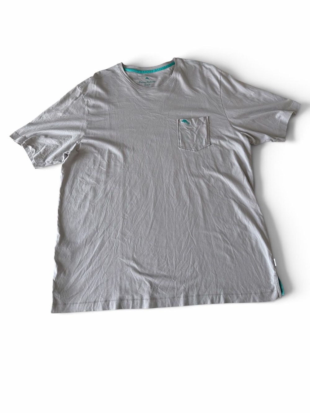 Tommy Bahama Men's Light Gray Pocket Tee Sz. XL